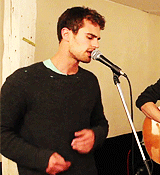 Theo James singing